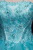 Herz-Ausschnitt Spitze Perlenbesetztes Quinceanera Kleid mit Rücken Schnürung mit Rüschen - 4