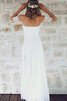 Robe de mariée simple informel romantique fermeutre eclair a-ligne - 2