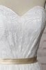 Herz-Ausschnitt natürliche Taile Ärmelloses langes bodenlanges Brautkleid mit Schleife - 2