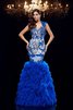 Herz-Ausschnitt Meerjungfrau Stil Glamouröses Anständiges Abendkleid mit Applikation - 1