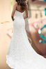 Sweep Zug Ehrenvoll Bodenlanges Brautkleid aus Spitze mit Natürlicher Taille - 2