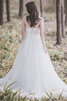 Leuchtenden Satin Prinzessin Romantisches Brautkleid mit Rücken Schnürung - 2