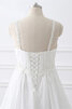 Breiter Träger Gute Qualität Bodenlanges Romantisches Brautkleid aus Chiffon - 4