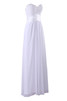 Robe de mariée formelle facile avec sans manches avec chiffon couverture de moitie - 3