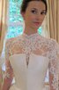 Herrlich Vintage Langärmeliges Romantisches Brautkleid mit Rücken Schnürung - 3
