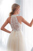 Robe de mariée elevé de traîne courte captivant romantique naturel - 5