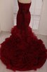 Rückenfreies Meerjungfrau Stil Herz-Ausschnitt Brautkleid mit Schleife mit kreuz - 4