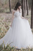 Leuchtenden Satin Prinzessin Romantisches Brautkleid mit Rücken Schnürung - 3