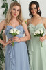 Wunderschönen Elegantes Festliches Brautjungfernkleid mit Rüschen aus Chiffon - 5