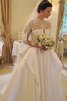 Herrlich Vintage Langärmeliges Romantisches Brautkleid mit Rücken Schnürung - 1
