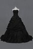 Geschichtes Spitze Perlenbesetztes Taft Quinceanera Kleid mit Reißverschluss mit Bordüre - 1