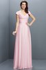 Prinzessin Chiffon Empire Taille Brautjungfernkleid mit Plissierungen mit Drapierung - 22