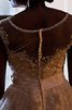 Robe de mariée de princesse joli avec sans manches decoration en fleur romantique - 4