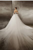 Robe de mariée en tulle distinctif en satin cordon derniere tendance - 2