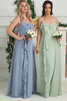 Wunderschönen Elegantes Festliches Brautjungfernkleid mit Rüschen aus Chiffon - 3