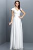 Prinzessin Chiffon Empire Taille Brautjungfernkleid mit Plissierungen mit Drapierung - 29