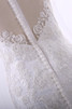 Perlenbesetztes Halle Reißverschluss Etui extravagantes sittsames Brautkleid - 7