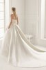 Halle Taft luxus bodenlanges Brautkleid mit Gürtel ohne Träger - 2