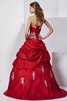 Ärmelloses Duchesse-Linie Herz-Ausschnitt Sittsames Quinceanera Kleid mit Applike - 2