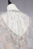 Satin Wunderbar Luxus Bodenlanges Brautkleid mit Reißverschluss - 9