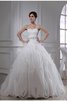 Duchesse-Linie Empire Taille Herz-Ausschnitt Brautkleid aus Organza mit Gericht Schleppe - 1