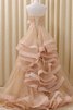 Pick-Ups V-Ausschnitt Duchesse-Linie gesticktes Perlenbesetztes Quinceanera Kleid mit Bordüre - 2