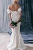 Ewiges Reißverschluss kurze Ärmeln Taft romantisches extravagantes Brautkleid - 2