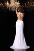 Meerjungfrau Stil Empire Taille Ärmelloses Stilvolles Abendkleid mit Rüschen - 2