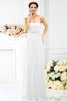 Ärmelloses A-Line Bodenlanges Brautjungfernkleid mit Blume aus Chiffon - 29