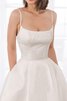 Normale Taille Anmutig Kurzes Bescheidenes Brautkleid aus Satin - 4