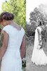 Prinzessin Sweep Train Mode Romantisches Brautkleid mit V-Ausschnitt - 2