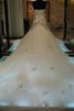 Ärmelloses Meerjungfrau Stil Tüll Extravagantes Brautkleid mit Natürlicher Taille - 2