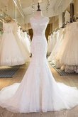Sweep train Ewiges Schaufel-Ausschnitt Modisches Luxus Brautkleid