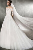 Robe de mariée à la mode ligne a naturel spécial formelle