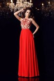 Glamouroso&Dramatico Vestido de Noche de Escote redondo de Abalorio