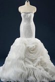 Robe de mariée naturel en tissu pailleté en organza de lotus de sirène