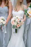 Prinzessin Chiffon Herz-Ausschnitt Bodenlanges Brautjungfernkleid ohne Ärmeln