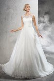 Reißverschluss Ärmelloses Duchesse-Linie Luxus Brautkleid mit Schleife