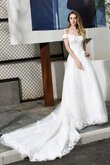 Kapelle Schleppe Fantastisch Prächtiges Brautkleid mit Rücken Schnürung aus Tüll