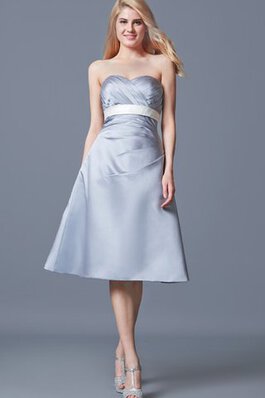 A linie Empire Taille Reißverschluss Modern Brautjungfernkleid mit Schleife mit Gürtel