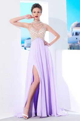 A-Linie Prinzessin Reißverschluss Normale Taille Abendkleid mit Kristall