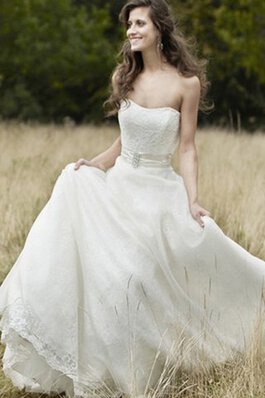 Sweep train Ärmelloses Herz-Ausschnitt modisches bodenlanges bezauberndes Brautkleid