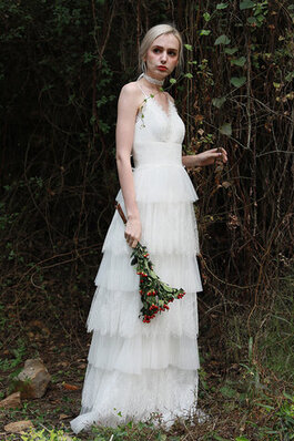 Robe de mariée avant-gardiste de lotus romantique formelle serieuse