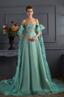 Ärmelloses Prinzessin Taft Modern Abendkleid mit Reißverschluss