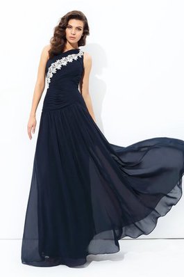Normale Taille Ärmelloses Sexy Formelles Ballkleid mit Applikation