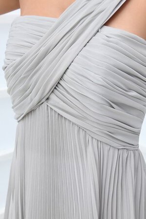 Empire Taille zeitloses Ein Schulter Chiffon Brautmutterkleid mit Kristall - Bild 4