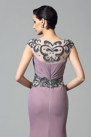Reißverschluss Chiffon Perlenbesetztes Attraktives Abendkleid mit Empire Taille - Bild 5