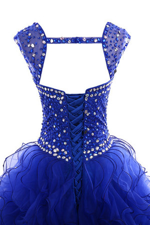 Dom breiter Träger glamouröses stilvolles luxus Ballkleid mit Juwel Mieder - Bild 7