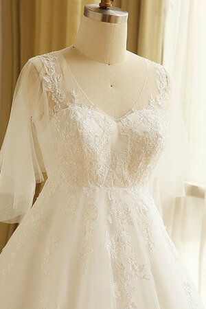 Verlockend Romantisches Brautkleid mit Applikation mit Rüschen - Bild 6