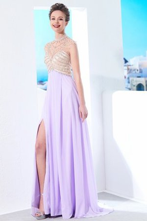 A-Linie Prinzessin Reißverschluss Normale Taille Abendkleid mit Kristall - Bild 5